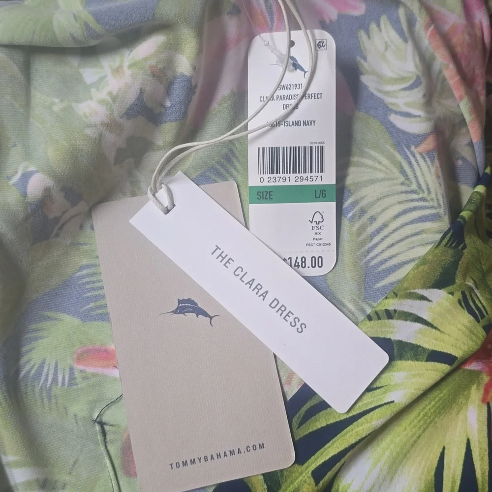 NWT Tommy Bahama Clara Paradise Perfect Sheath Dress Size L Resortwear